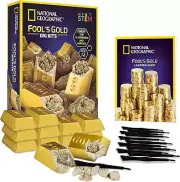 NATIONAL GEOGRAPHIC Fool's Gold Dig Kit - 12 Excavation Sets for Kids
