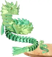 Yulokdwi Printed Articulated Dragon | Printed Dragon Flexible Joints Fidget Toys, Printed Flexible Dragon Fidget Toy for Friends Family Boys Girls