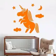 Vinyl Wall Decal Unicorn Baby Pony Nursery Children's Rooms Stickers (1098ig)