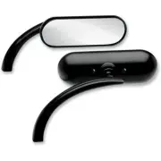 ARLEN NESS BLACK MICRO OVAL MIRRORS HARLEY SPORTSTER 883 1200 IRON NIGHTSTER