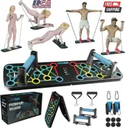Foldable Push Up Board System – Power Press Push Up Rack Board Home Gym Fitness