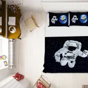 3D Space Astronaut 331 Bed Pillowcases Quilt Queen Size