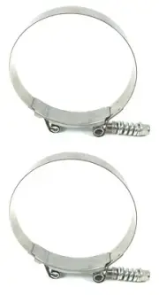 2 MVP Spring Loaded SAE 92 T Bolt Clamps 3-3/4" to 4-1/16" Replaces B9226-0375