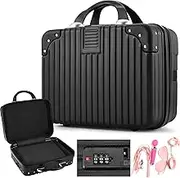 KitchEss Adult Game Toy Storage Organizer, 14-Inch Toy Container with Combination Lock, Locking Case for Storag Private Toy for Women and Men, 33x23x15cm