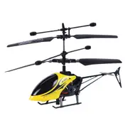 RC Helicopter USB Charging Remote Control Aircraft Kids Flying Toy - Yellow