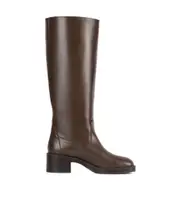 panelled knee-length boots 35,37.5,37,38.5,39.5,39,40.5,40 WALNUT