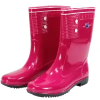 在飛比找Yahoo奇摩購物中心優惠-omax台製女用彩色雨鞋