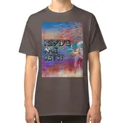Blue yellow seamless pattern with elements design T-shirt