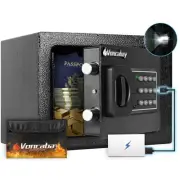 Money Safe Box for Home with Sensor Light and Mute Function & Fireproof Secur...