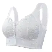 Evybliss Bra, Moona Bra - Front Closure Breathable Bra for Seniors white 40