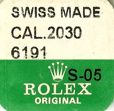 ROLEX FACTORY NEW SEALED BUSH FOR CENTRE SECOND PINION 2030 6191