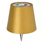 Wireless Bottle Lamp Rechargeable Warm Light & RGB Touch LED Table Lamp (Gold) H