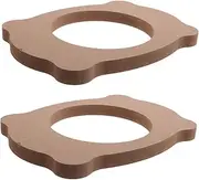 Luxshiny 1 Pair Speaker Spacer Ring: Vehicle 6.5 Speaker Adapter - Mounting Tweeter Baffle for Audio Subwoofer Installation Refitting