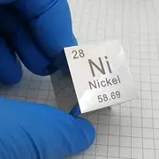 1 Inch Nickel Element Cube, 99.5% High Purity Mirror Polishing Engraved Ni, for Elemental Sample Collection, Classroom Demonstrations, Scientific Research and Laboratory Experimental Projects