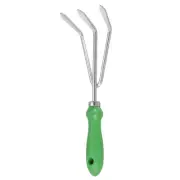 Hand Cultivator, Stainless Steel Patio Gardening Hand Weed Digging Tool, Green