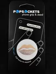 AUTHENTIC Popsockets Single Phone Grip Gold Lips PopSocket Universal Holder