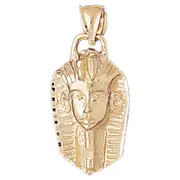 14K Gold Egyptian Pharaoh Pendant