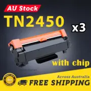 3x Toner for Brother HL-L2350DW HL-L2375DW HL-L2395DW MFC-L2710DW TN2450 W/CHIP