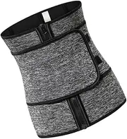[FOMIYES] 1pc Waist Trainer Corset Tummy Belt for Women Full Coverage Design for Gym Everyday Use Supports Bust Minimizes Back Fat Grey