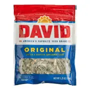 David Roasted Salted Whole Sunflower Seeds 5.25 oz. - 12/Pieces WS-113DAV700