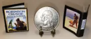 1:12 SCALE MINIATURE BOOK ROBINSON CRUSOE ILLUSTRATED N. C. WYETH