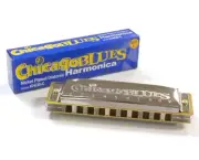 KAY CHICAGO BLUES NICKEL PLATED DIATONIC HARMONICA KEY of C
