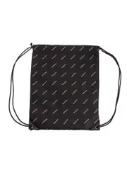 Balenciaga Explorer Black Logo Drawstring Bag