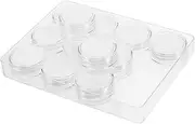 STOBAZA Small Tool Box Organizer Acrylic Jewelry Organizer Trays Gemstone Display Case Diamond Display Box Brooch Case Lid