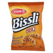 Bissli BBQ Wheat Flavored Snacks 2.5 Oz(Case Of 24) By Osem