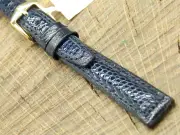 Vintage Watch Band 12mm Hirsch Mozart Lizard Grain w Gold Tone Buckle NOS Unused