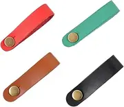 ERINGOGO 4Pcs Leather Guitar Neck Strap for Ukulele Acoustic Electric Guitars Safe Lock Design Easy Attachment Essential Guitar Accessories