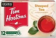 Tim Hortons Steeped Orange Pekoe Tea, Single Serve Keurig K-Cup Pods,12 Ct