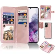 Luxury Rose Gold Card Slots Holder PU Leather Case for Galaxy S20+ S10 S9 Note10