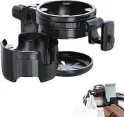 Stroller Water Bottle Holder | Adjustable Hook Attached Stroller Cup Holder | Scooter Drinks Bracket Quick Draining Organizer for Outing, Traveling, Strolling