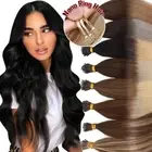 200G Thick Nano Ring Tip Real Human Hair Extensions Nano Beads Micro Loop Ombre