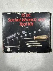 Emergency 15 piece Socket Wrench And Tool Kit Set New Old Stock