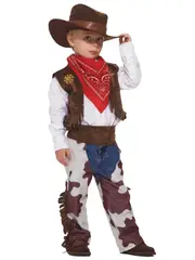 Cowboy Rodeo Western Sheriff Gunslinger Book Week Toddler Boys Costume 2T-4T