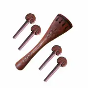 Antique Style Hand Carving Cello Jujube Tailpiece Pegs 4/4 Size Carve Tailpiece
