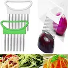 1PC Stainless Steel Onion Holder Slicer Prongs Cutter Chopper Vegetable And Meat