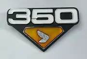 350 WING Side Cover Right Badge HONDA CB350 CL350 K4 1972 1973 Metal Emblem HS14