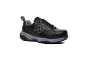 New Balance Womens 627 Steel Cap Toe Safety Shoes Runners Work - Black/Purple