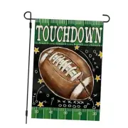 Football Garden Flag Touchdown 12x18 Inch Double Sided for Outside Small