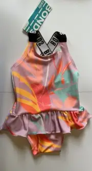 BONDS Swim Dress Girls 3-6 M 00 Togs Swimmers Swimsuit Frilly Skirt BNWT