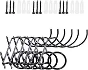 Stylish Metal Wine Racks Iron Wall-mounted Storage 6 Pack for Home Dec