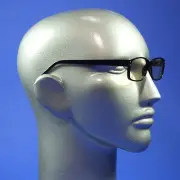 Computer Reading Glasses Anti-Glare ~ UV Coated~ Black Classic Frame +1.00