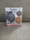 Nostalgia My Mini Santa Waffle Maker 5" Non-Stick Red Easy Clean Christmas
