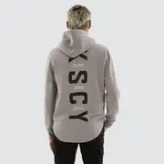 [Kiss Chacey] Wander Dual Curved Hoodie Pigment Frost Grey