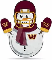 Rico Industries NFL Washington Commanders Snowman Shape Cut Pennant - Home and Living Room Décor - Soft Felt EZ to Hang