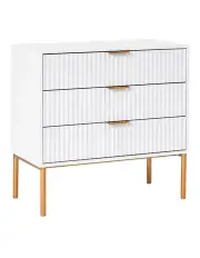 [Cooper & Co] Indy Chest of 3 Drawers 80cm in White