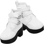 Kisangel Versatile Pu Boots for Dolls 18 Inch High Heel Flat Foot Options for Girls' Dress up Outfits